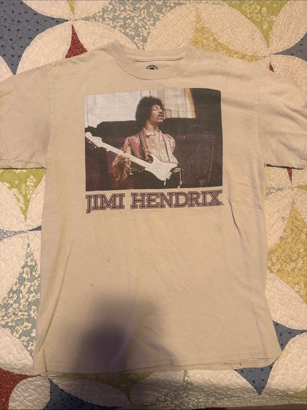 Jimi Hendrix Graphic Short Sleeve Tee - Cream